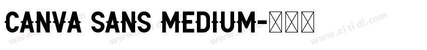 Canva Sans Medium字体转换